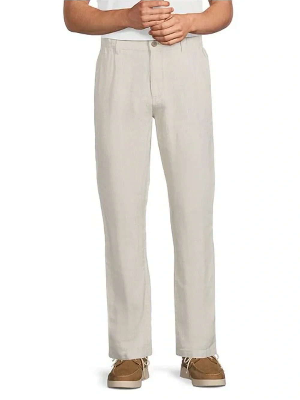 Roundtree Caribbean Big Man Mens Linen Drawstring Elastic Waist Pants 50X32 NWT